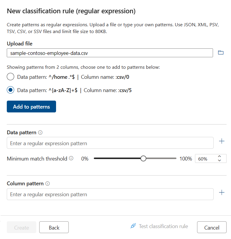 Generate suggested regex