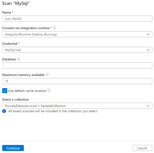 scan MySQL