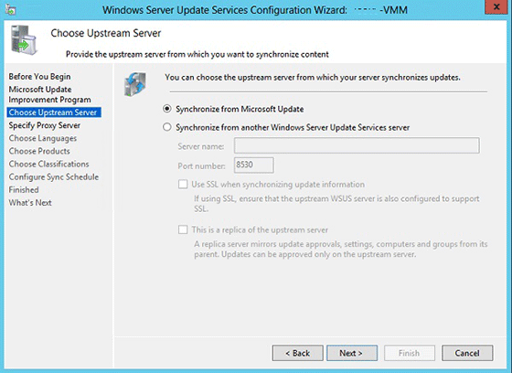 WSUS Upstream Server Sync