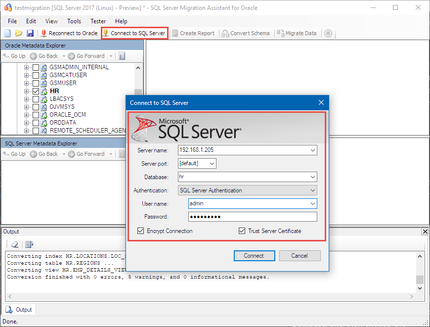 Connect to SQL Server