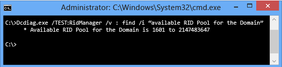 Screenshot of a terminal window that shows the increase from the default.