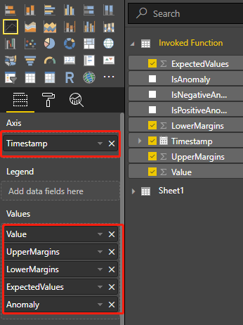 An image of the chart settings