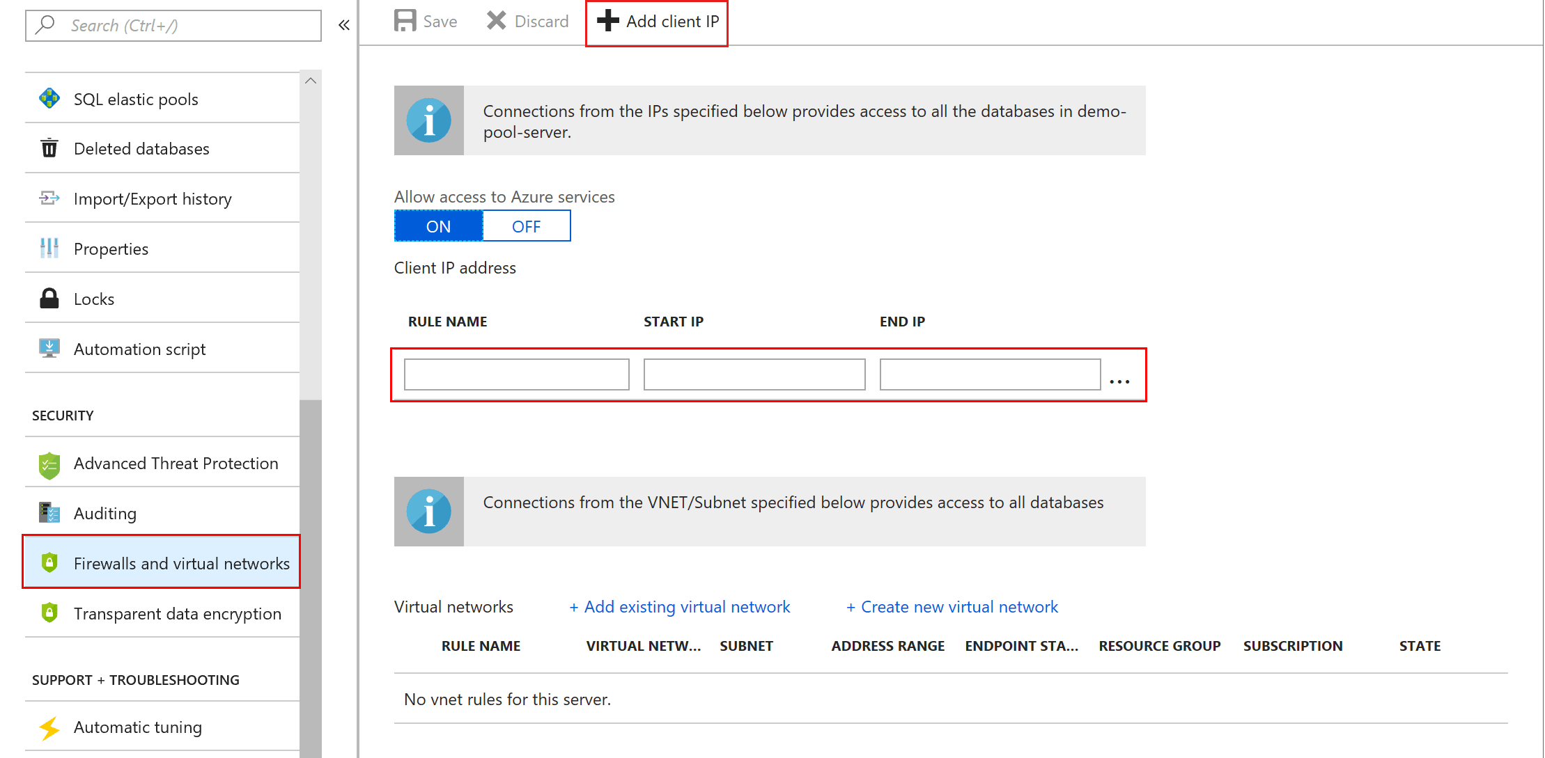 Select Settings > Firewall