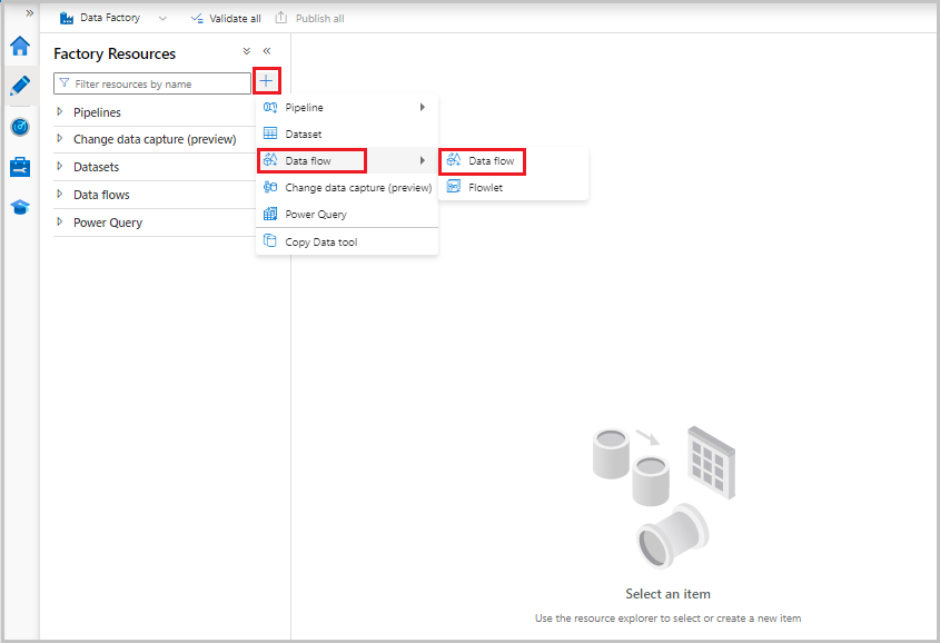 Screenshot showing a new data flow.