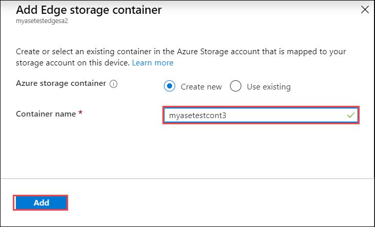 Add Edge container