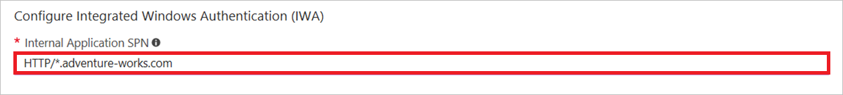 Example: Wildcard in SPN configuration