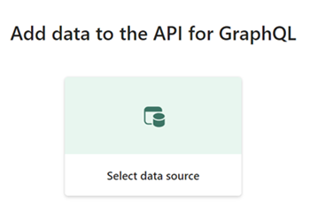 Screenshot of the Select data source option.