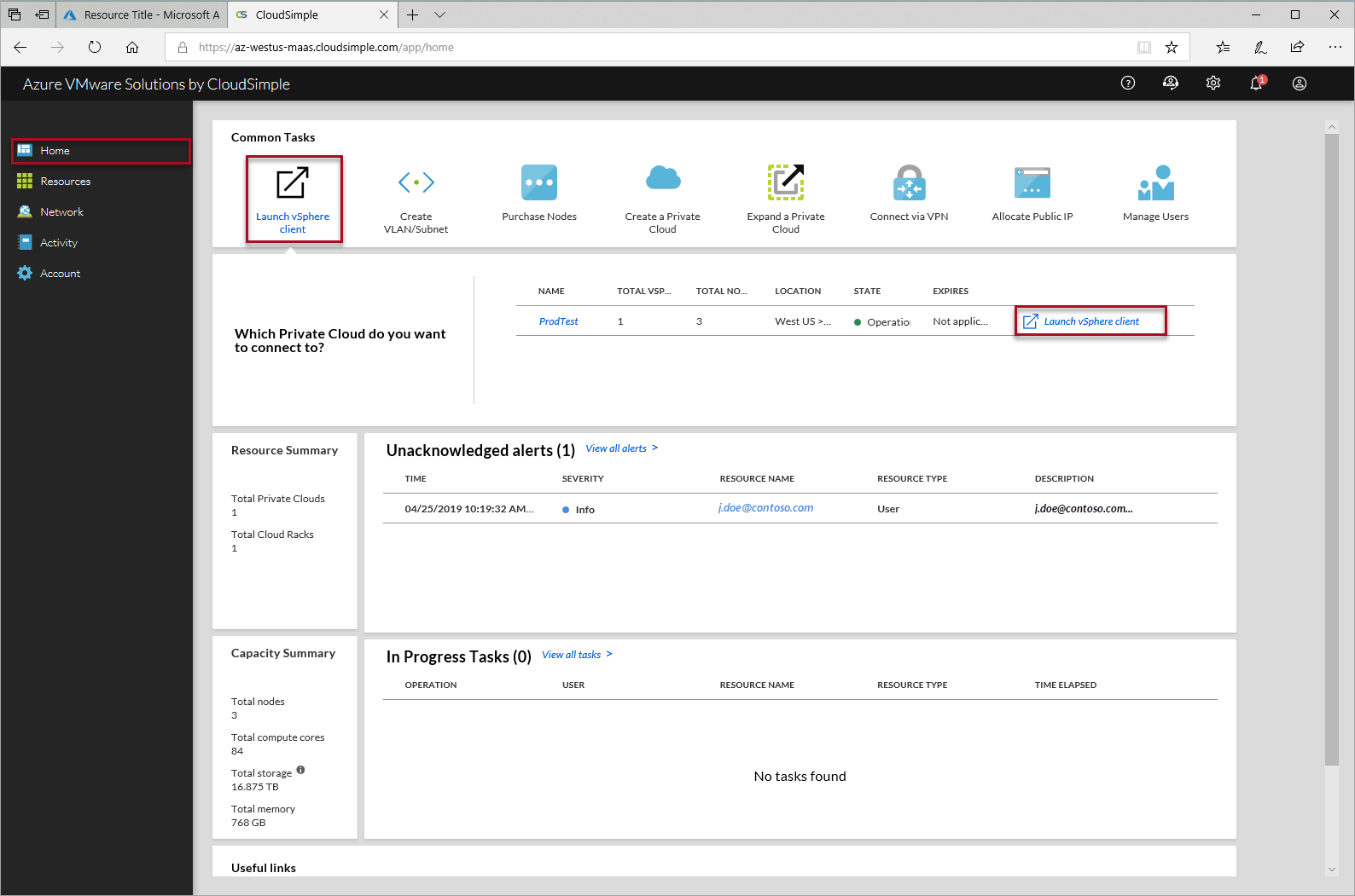 Launch vSphere Client