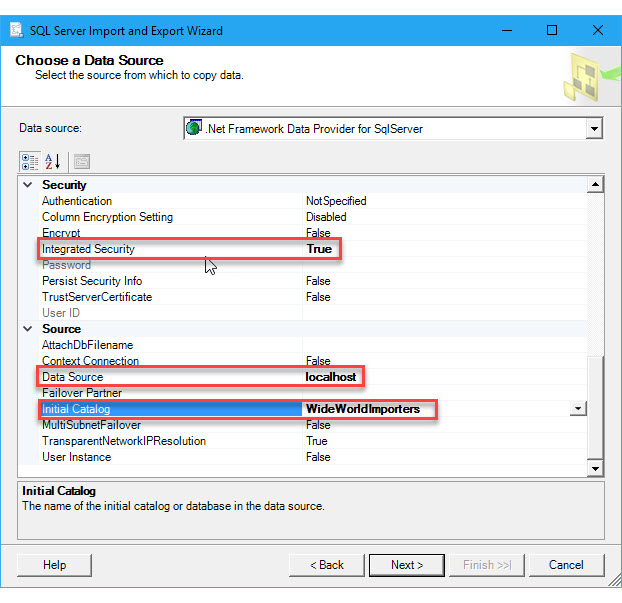 Connect to SQL with .NET provider