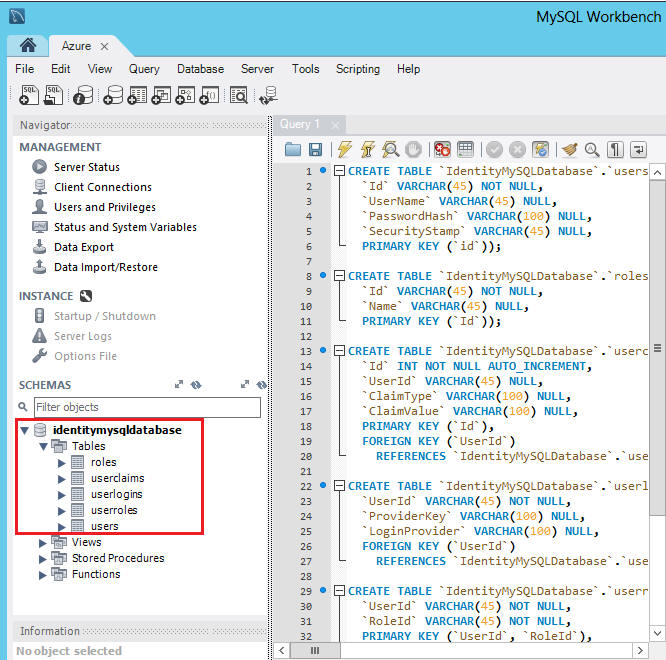 Image showing identity necessary tables