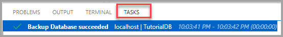 Screenshot that shows History task restore.