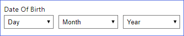 Using claim type with datetimedropdown