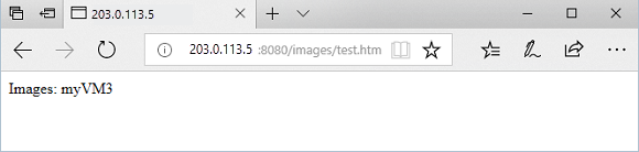 Test images URL in application gateway