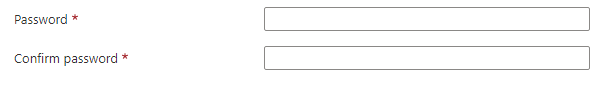 Screenshot of the credentials combo user-interface element for a Windows password.