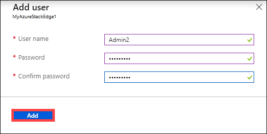 Specify username and password