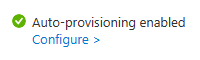 Screenshot that shows the link for configuring the Defender for Servers plan.