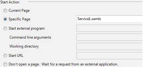 Workflow Service Project Web Properties