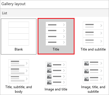 Select title-only layout.