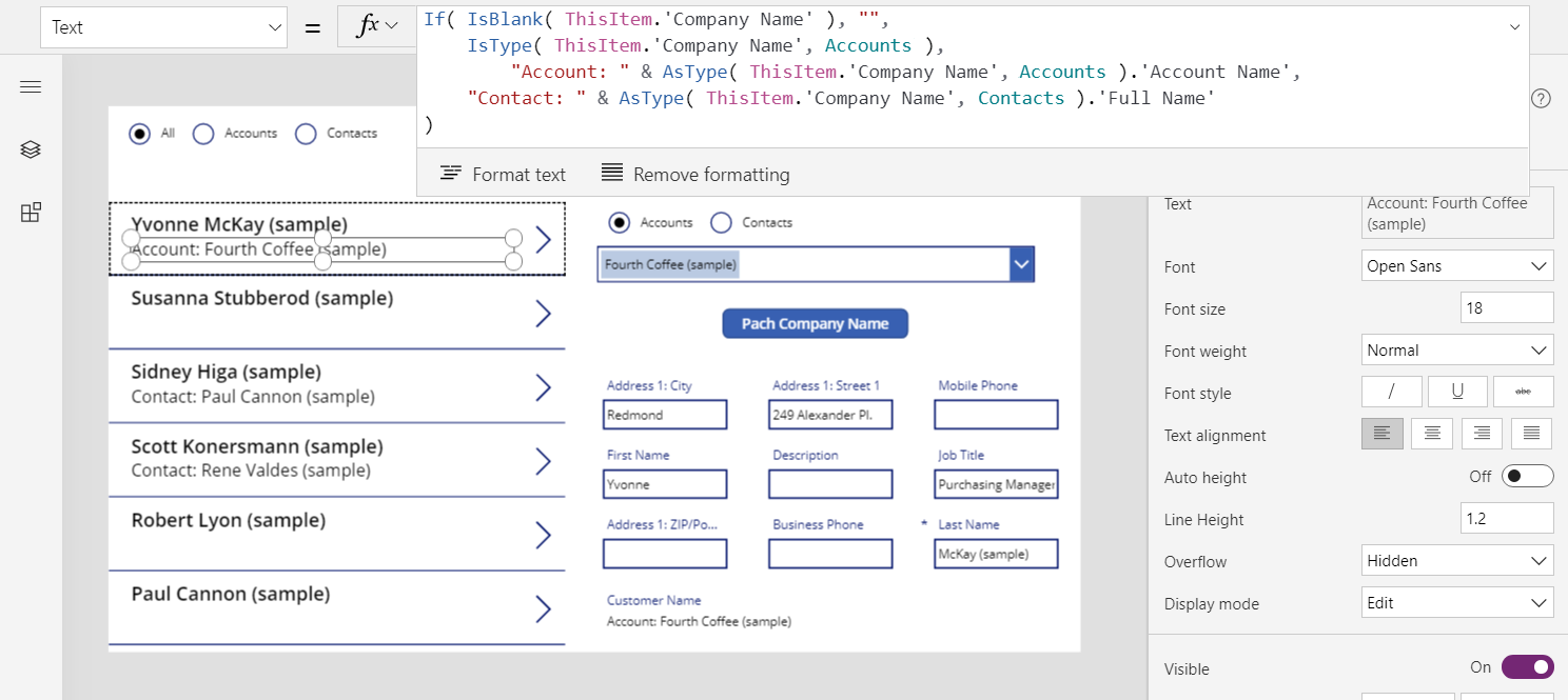 Update to Text property of subtitle label control in the gallery.