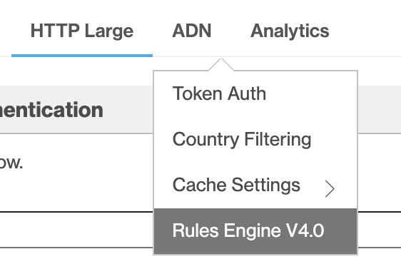 Screenshot of rules engine for DSA.