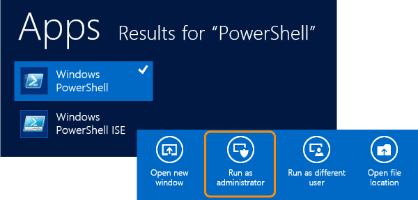 Open Windows PowerShell as administrator