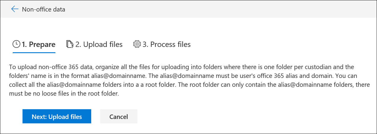 Non-Microsoft 365 Import: Prepare.