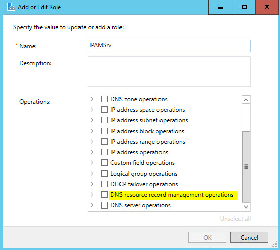 DNS resource record management operations