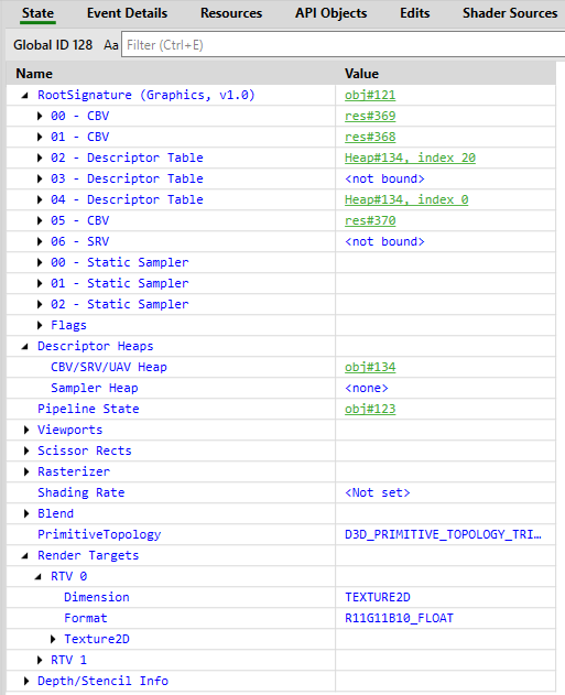 Direct3D pipeline state