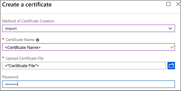 Stored the certificate in a secure location.