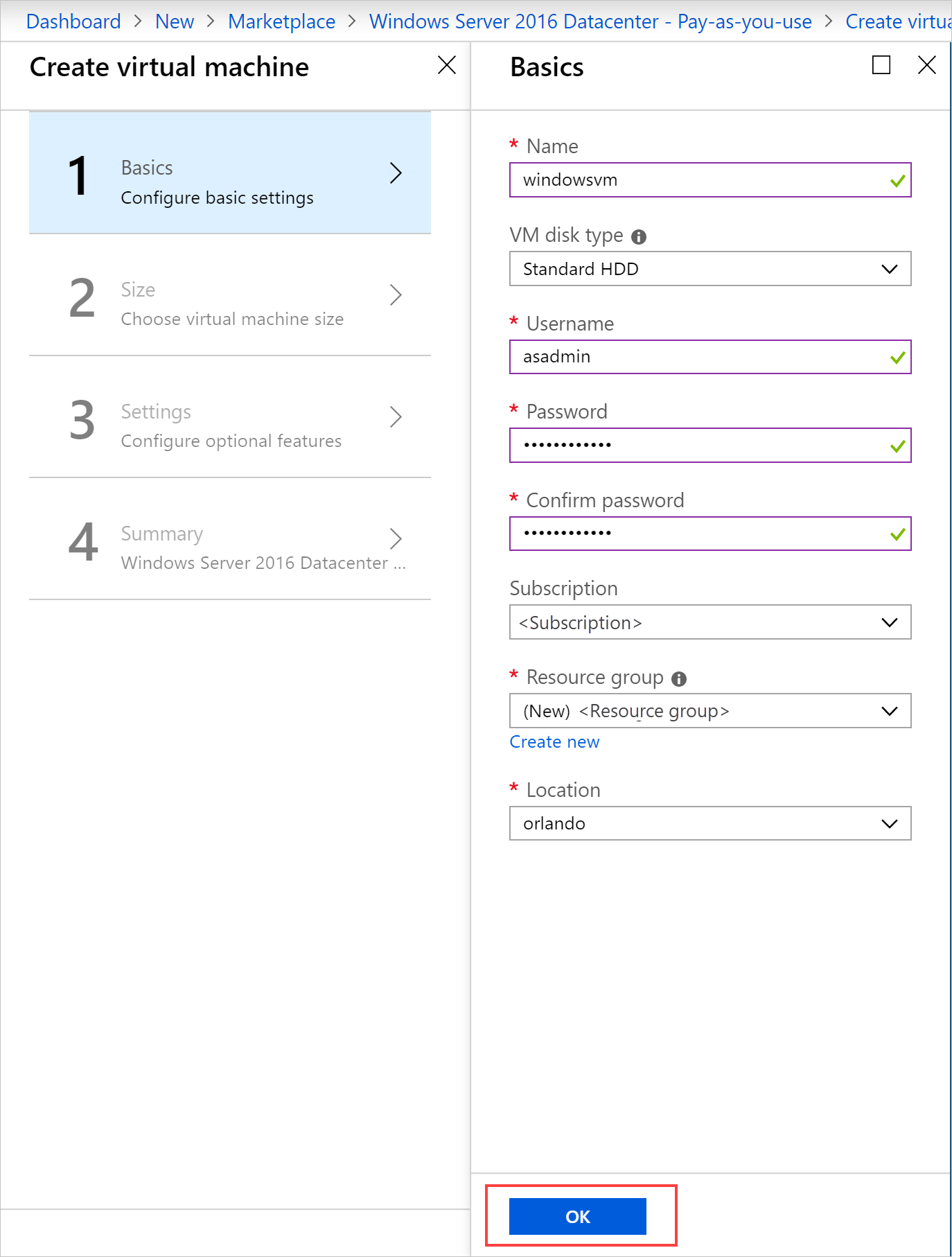 Create a VM - Basics