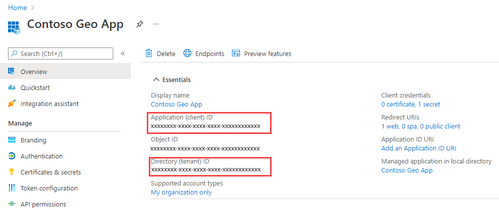 Copy token parameters.