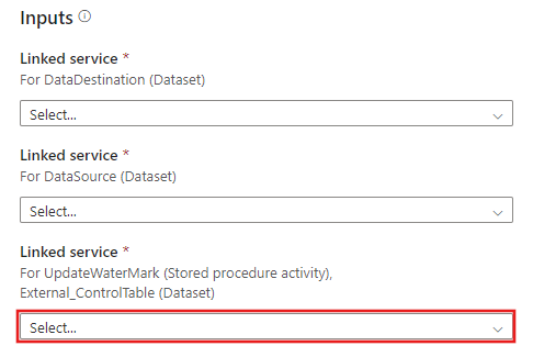 Screenshot showing the creation of a new connection to the control table data store.