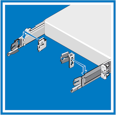 Illustration of CMA bracket installation