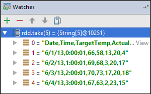 IntelliJ Run the program in debug mode.