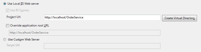 Local Web Server Settings