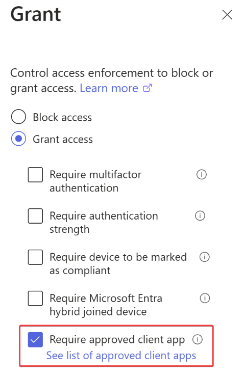 Conditional Access Grant control