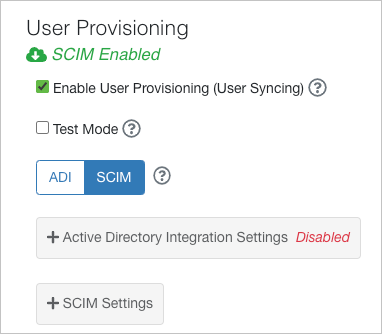 User Provisioning (User Syncing)