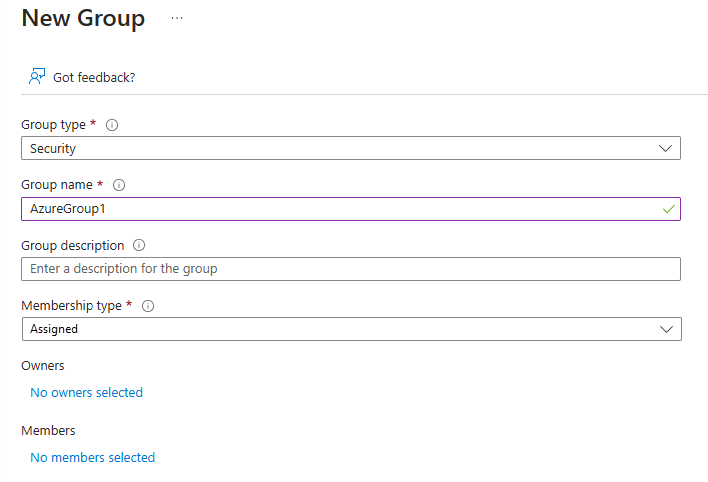 Create a Microsoft Entra security group