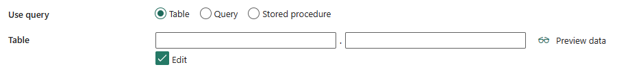 Screenshot showing use query of table.