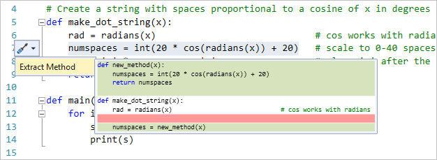 Refactoring in Visual Studio