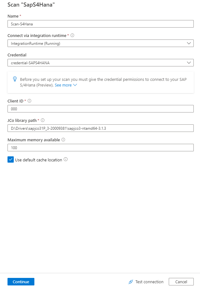 scan SAP S/4HANA