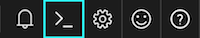 Azure PowerShell icon in the portal