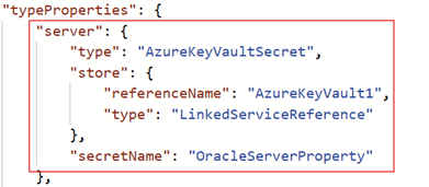 Screenshot of using Azure Key Vault in server.