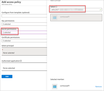 Key Vault access policies