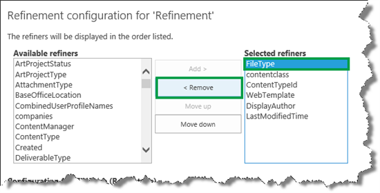 Remove Refiners