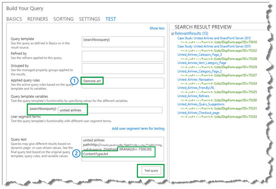 Verify Query Rule