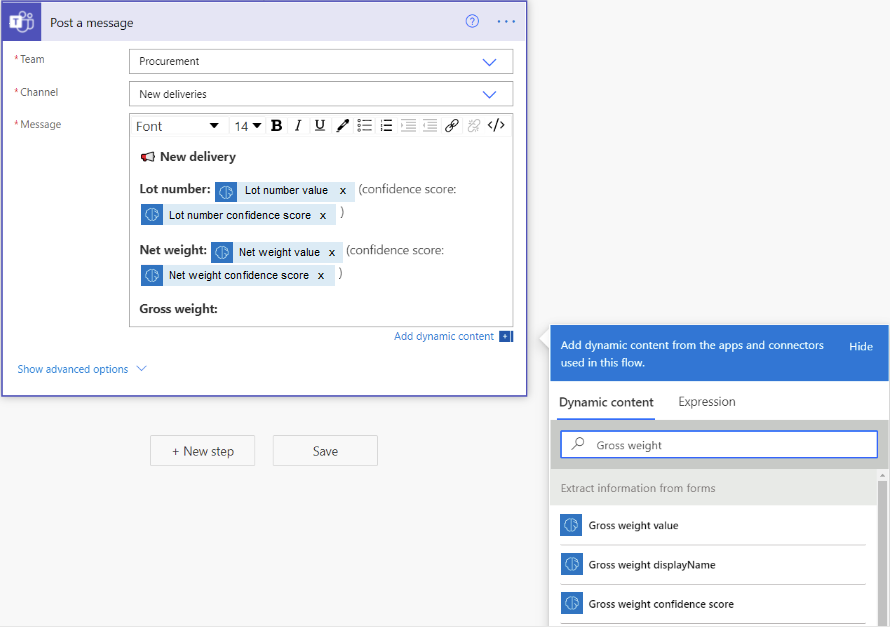 Screenshot of document processing flow overview.