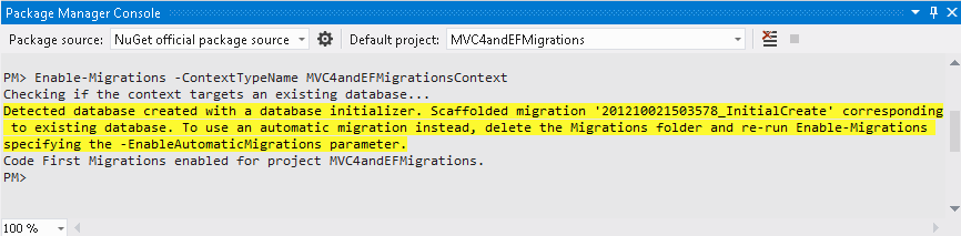 Enabling Migrations