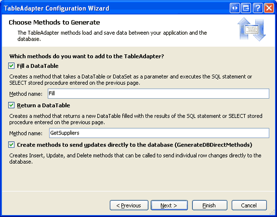 Rename the GetData Method to GetSuppliers