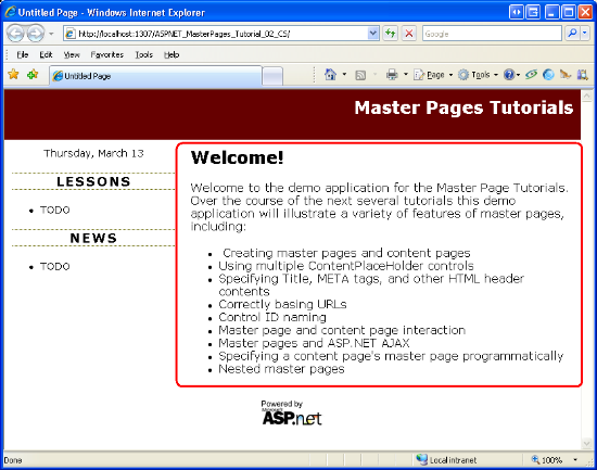 The Circled Region Shows the Area Currently Customizable on a Page-by-Page Basis